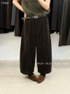 Pantalón casual de cintura alta brillante mujer suelta slim culottes versátiles Lulu pantalón de ajuste plano pantalones de mujer pantalones de mujer Item Picture